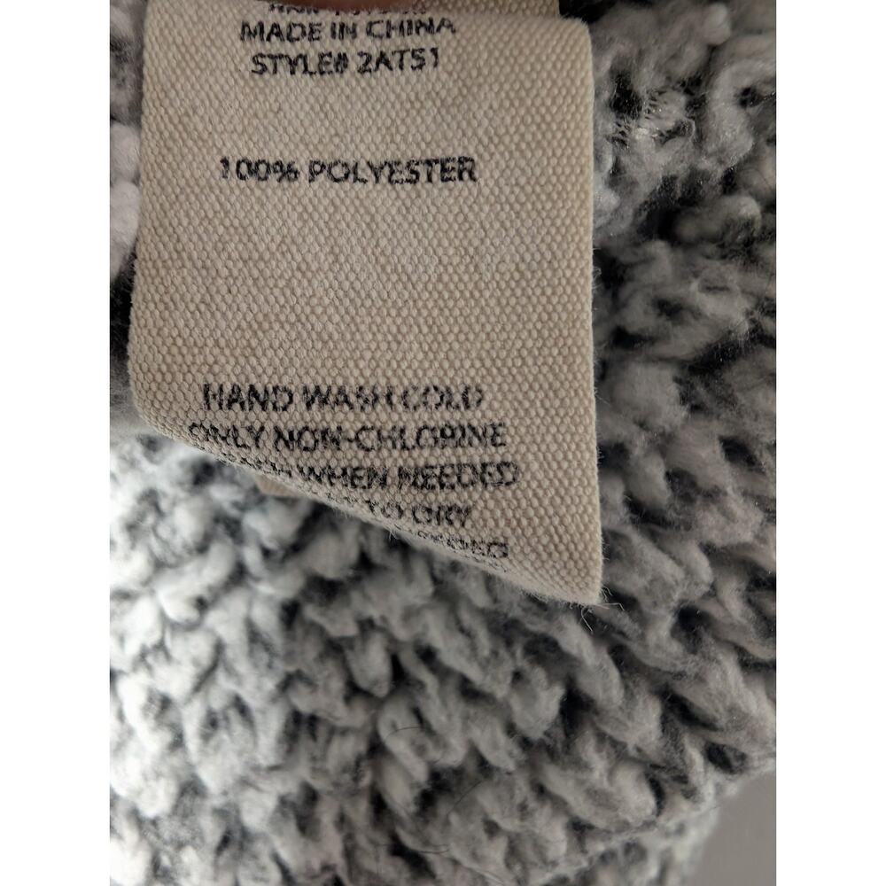 Soft Surroundings Women's Gray Textured Sweater 1/4 Zip Oversized Small(674) - Picture 6 of 9